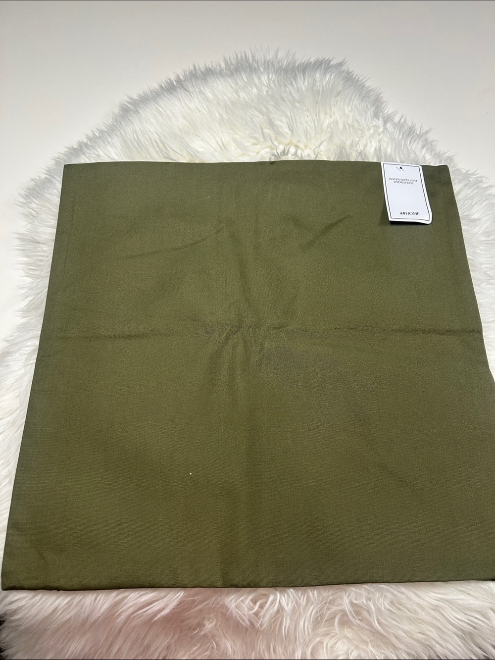NWT H&M Olive Green Square Throw Pillow Cover 20x20